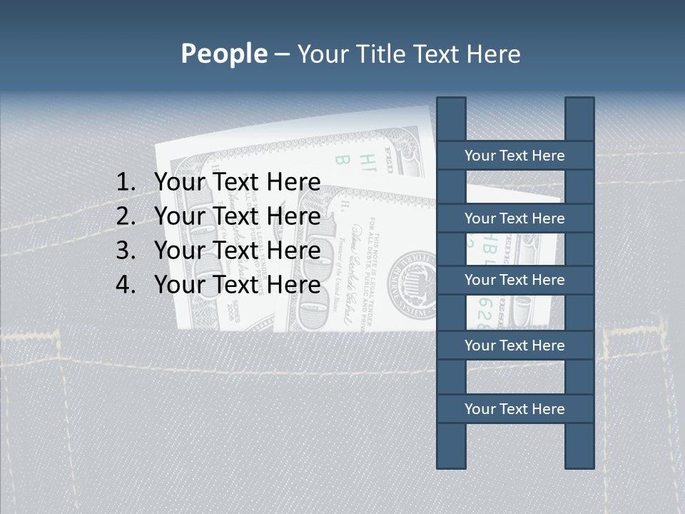 Store Wages Rear PowerPoint Template
