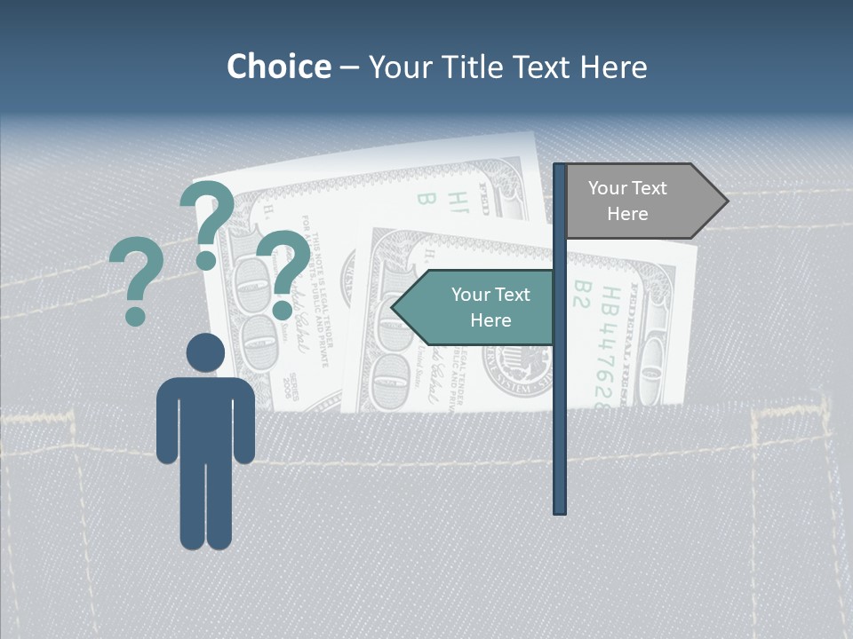 Store Wages Rear PowerPoint Template