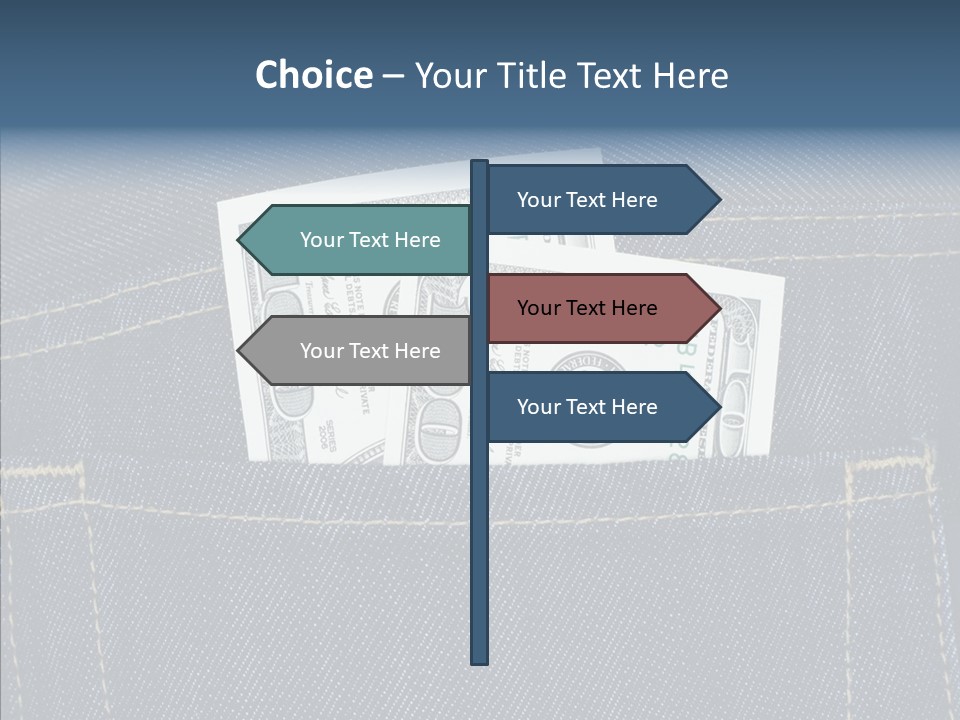 Store Wages Rear PowerPoint Template