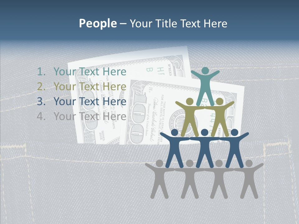 Store Wages Rear PowerPoint Template