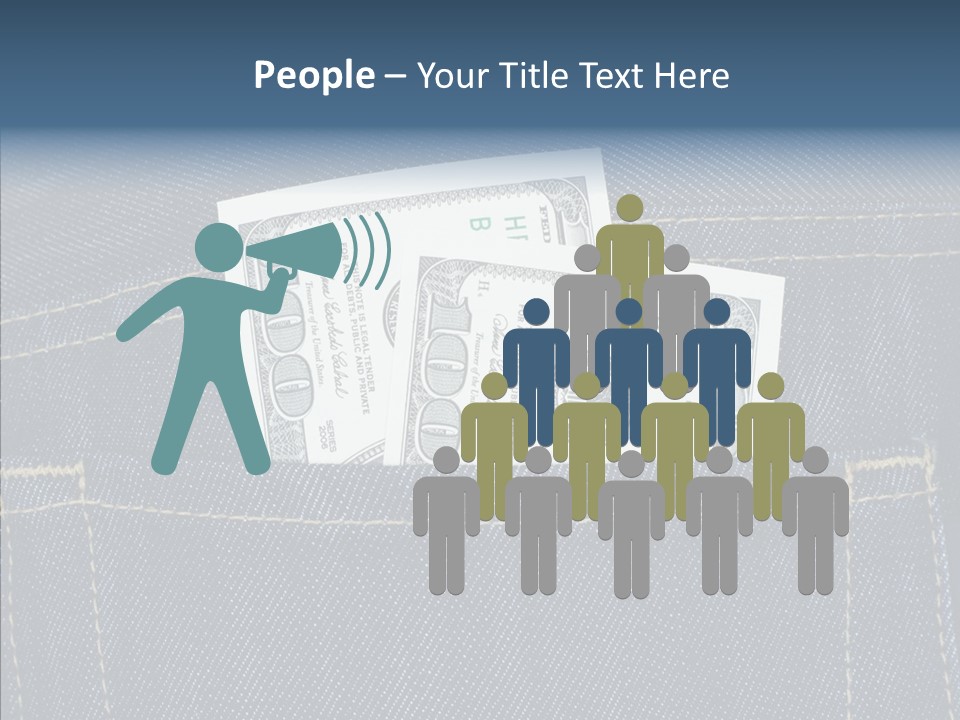 Store Wages Rear PowerPoint Template