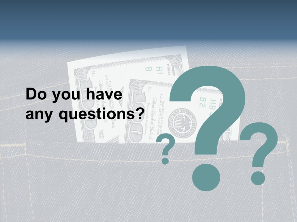 Store Wages Rear PowerPoint Template