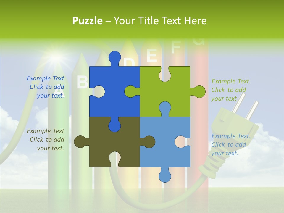 Bauen Sparen Energiekosten PowerPoint Template