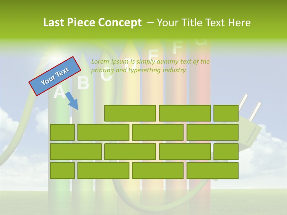 Bauen Sparen Energiekosten PowerPoint Template