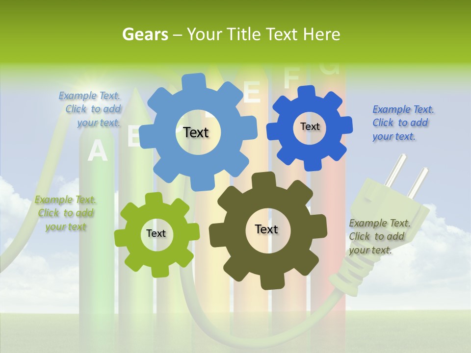 Bauen Sparen Energiekosten PowerPoint Template