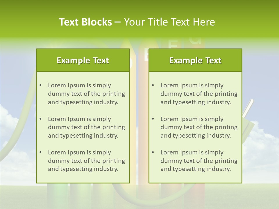 Bauen Sparen Energiekosten PowerPoint Template