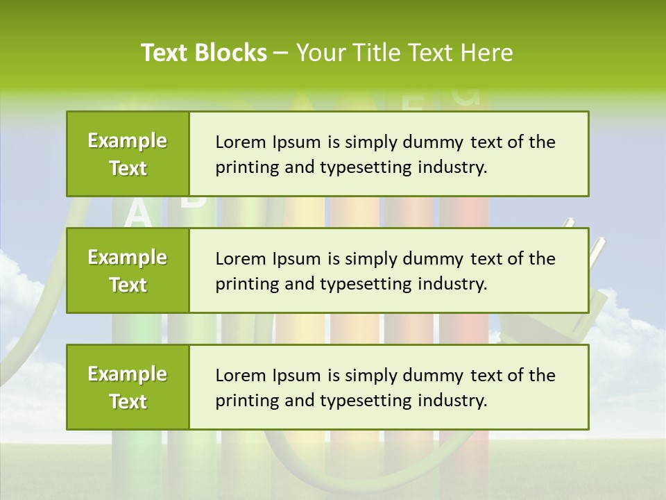 Bauen Sparen Energiekosten PowerPoint Template