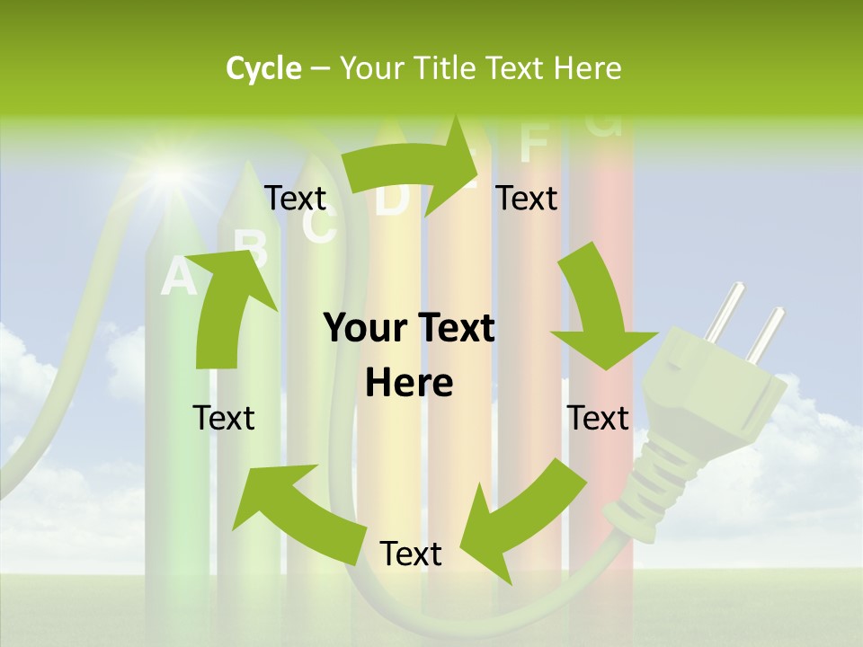 Bauen Sparen Energiekosten PowerPoint Template