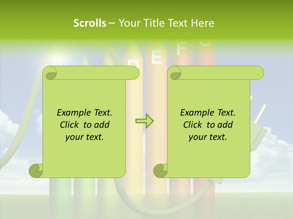 Bauen Sparen Energiekosten PowerPoint Template