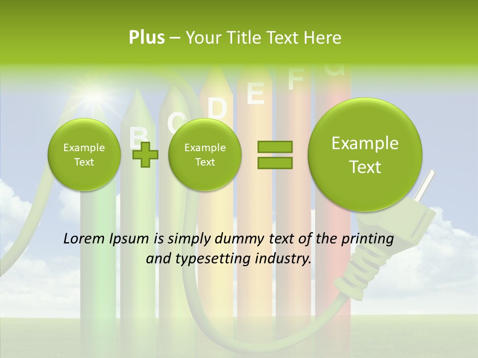 Bauen Sparen Energiekosten PowerPoint Template