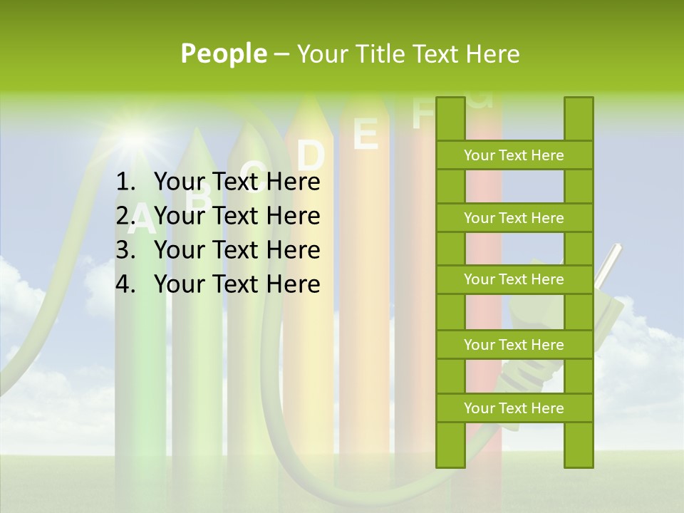 Bauen Sparen Energiekosten PowerPoint Template