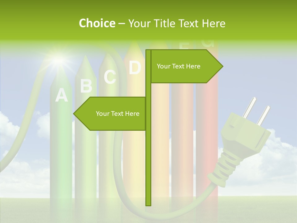 Bauen Sparen Energiekosten PowerPoint Template