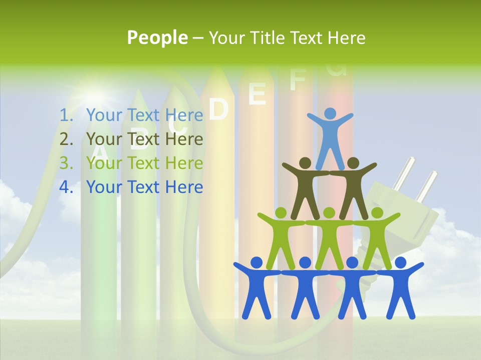 Bauen Sparen Energiekosten PowerPoint Template