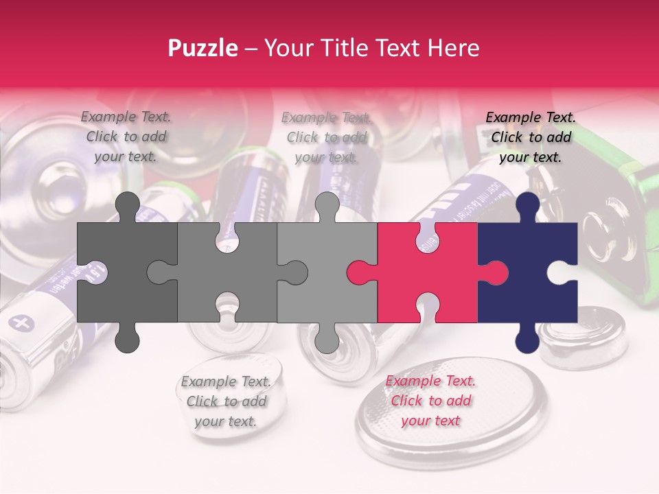 Technik Knopfzellen Energie PowerPoint Template