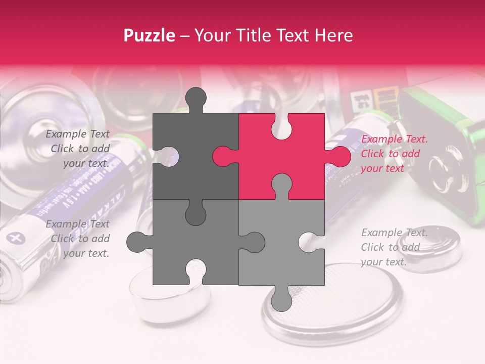 Technik Knopfzellen Energie PowerPoint Template