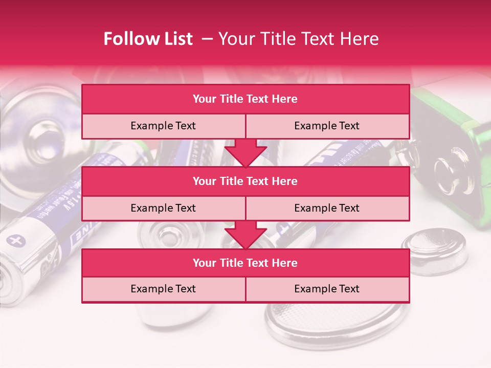 Technik Knopfzellen Energie PowerPoint Template