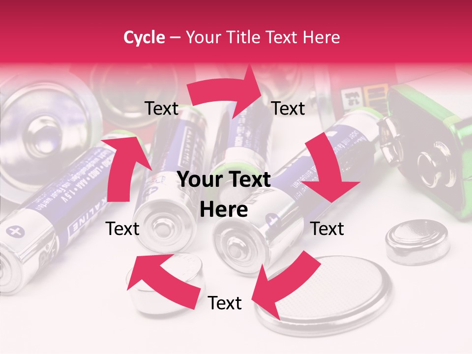 Technik Knopfzellen Energie PowerPoint Template