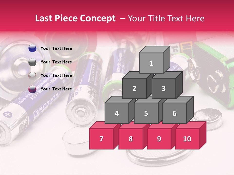 Technik Knopfzellen Energie PowerPoint Template