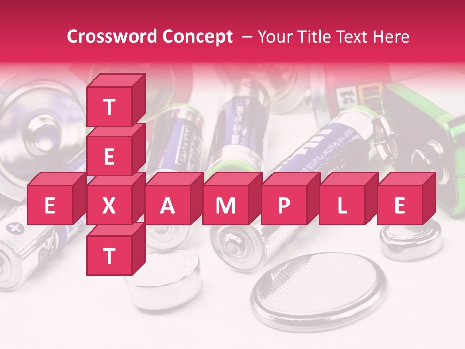 Technik Knopfzellen Energie PowerPoint Template