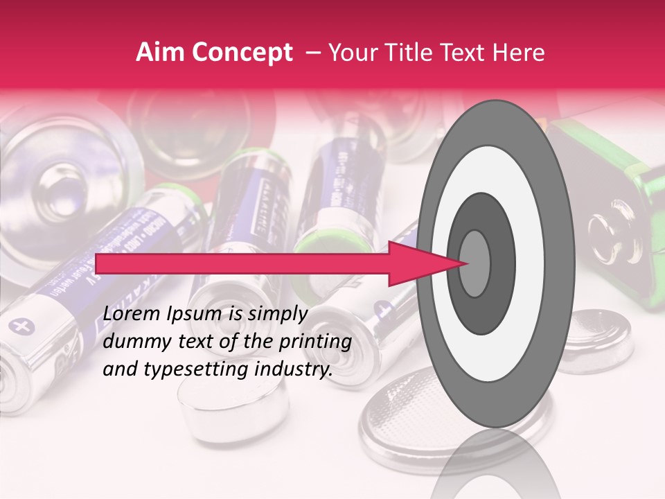 Technik Knopfzellen Energie PowerPoint Template