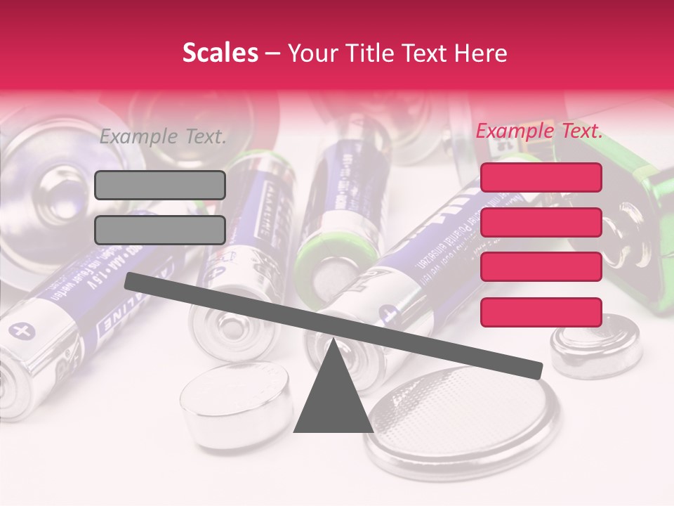 Technik Knopfzellen Energie PowerPoint Template