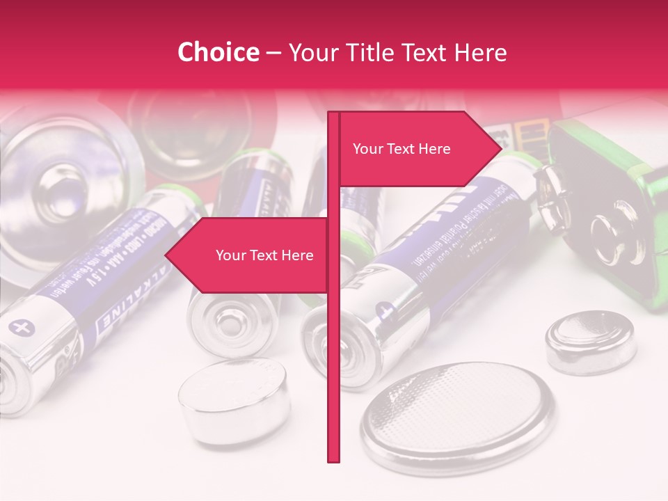 Technik Knopfzellen Energie PowerPoint Template