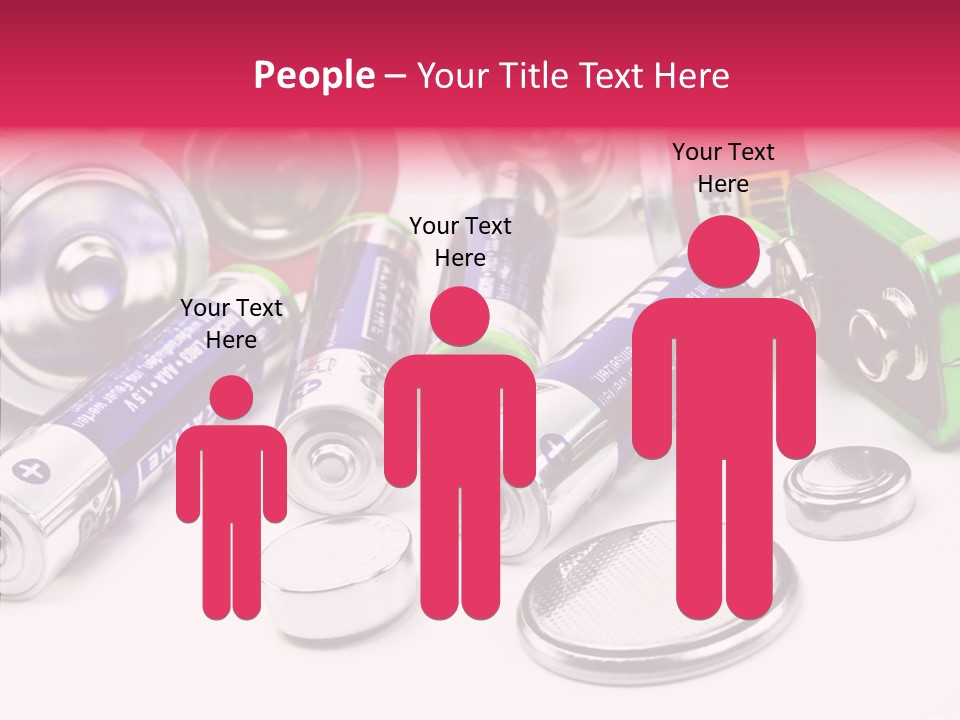 Technik Knopfzellen Energie PowerPoint Template