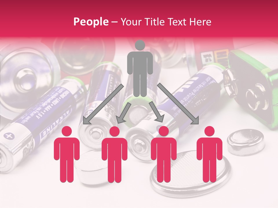 Technik Knopfzellen Energie PowerPoint Template