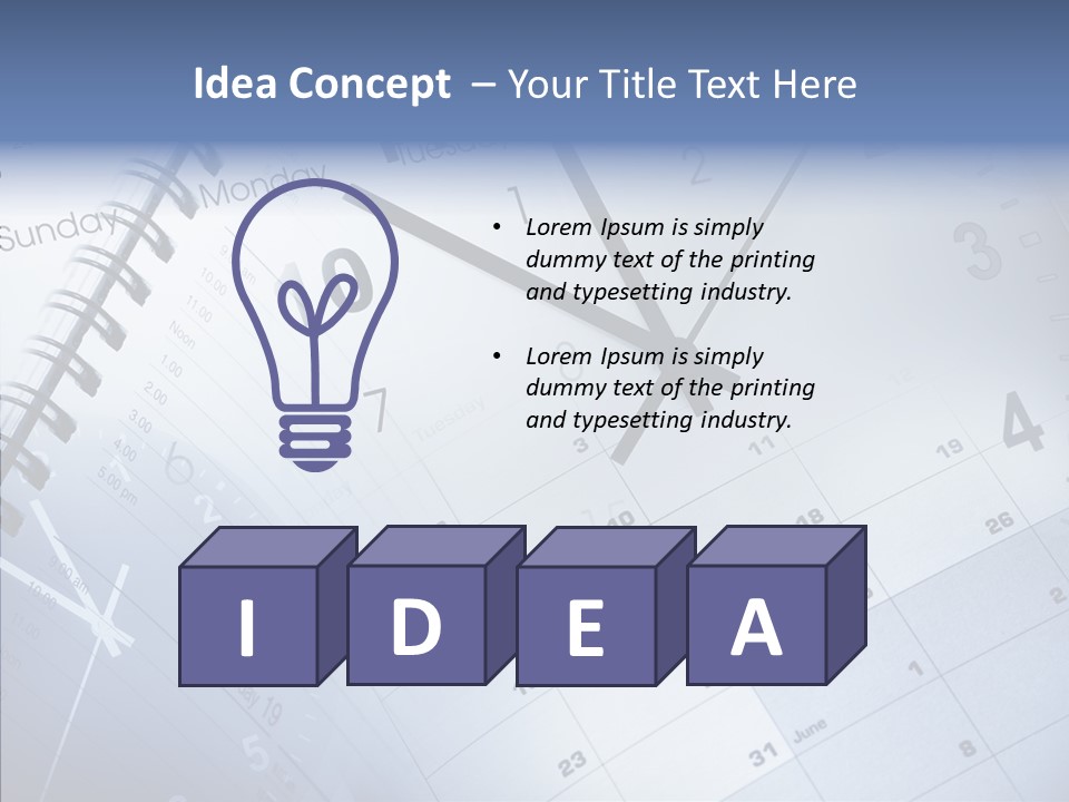 Deadline Month Urgent PowerPoint Template