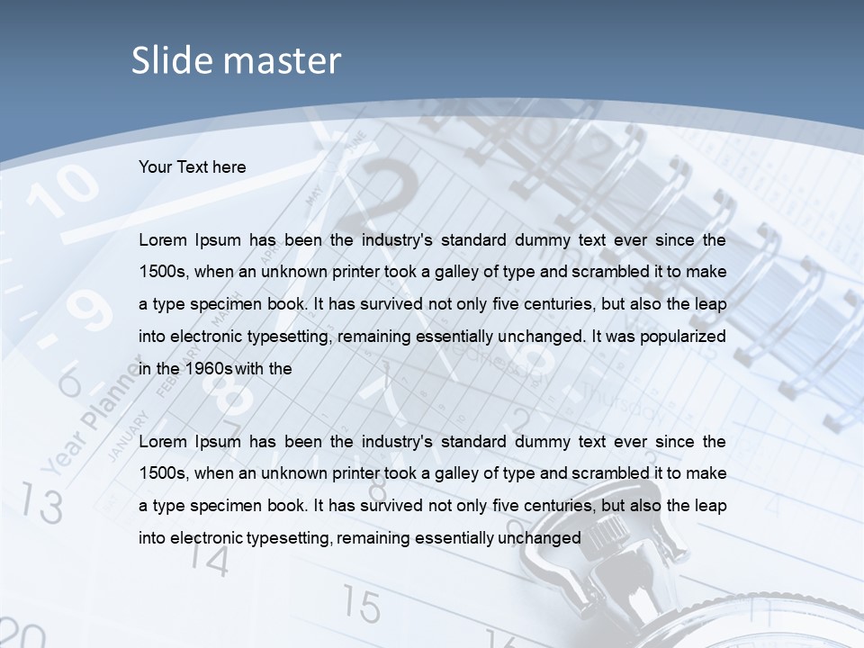 Objects Composite Planner PowerPoint Template