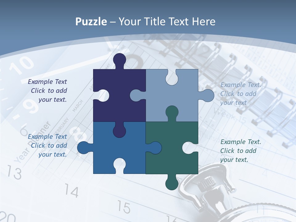 Objects Composite Planner PowerPoint Template