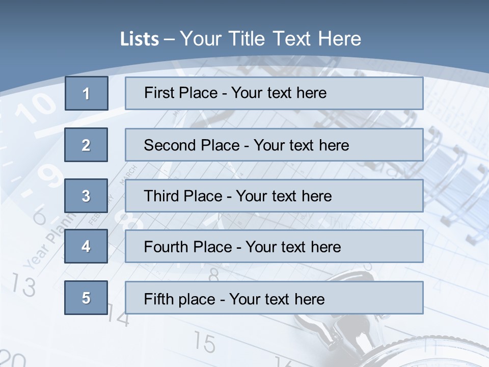 Objects Composite Planner PowerPoint Template