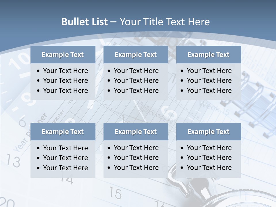 Objects Composite Planner PowerPoint Template