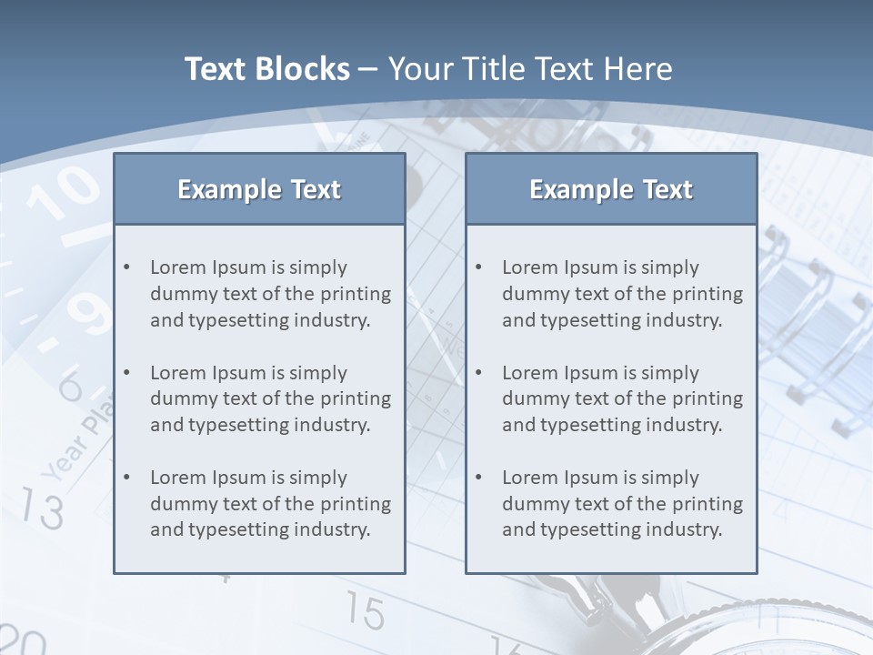 Objects Composite Planner PowerPoint Template