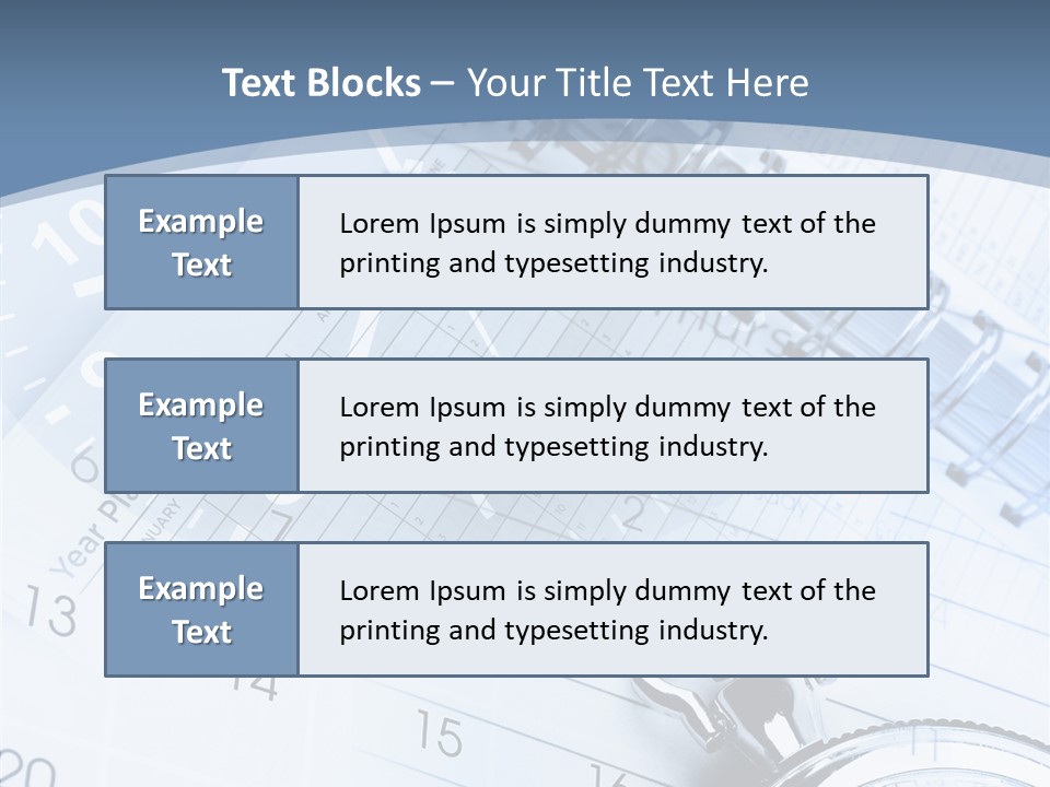 Objects Composite Planner PowerPoint Template