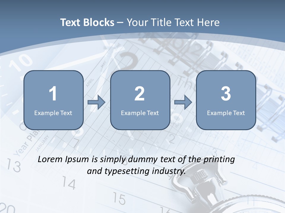 Objects Composite Planner PowerPoint Template
