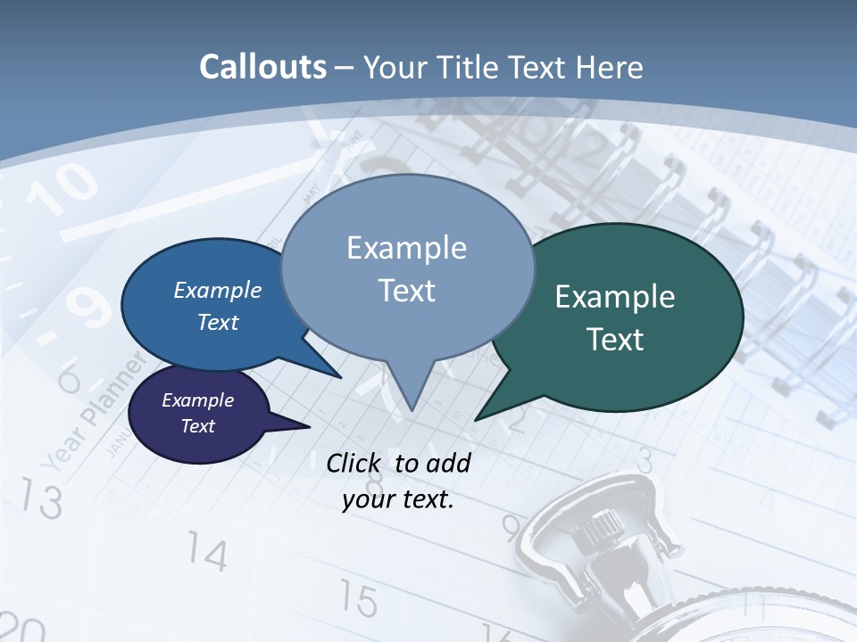 Objects Composite Planner PowerPoint Template