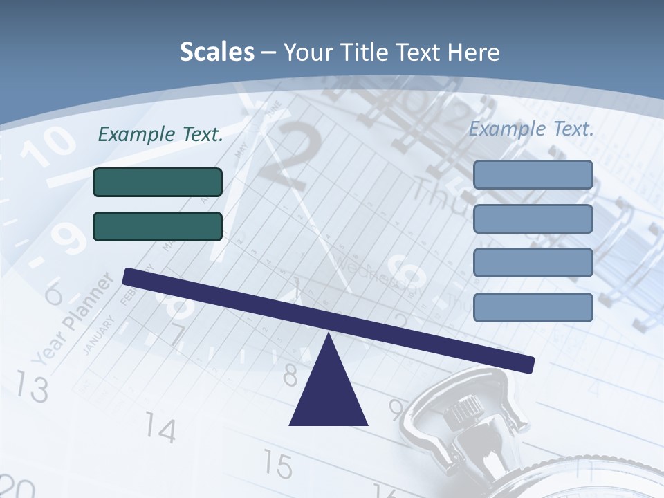 Objects Composite Planner PowerPoint Template