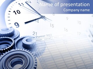 Accurate Clocks Year PowerPoint Template