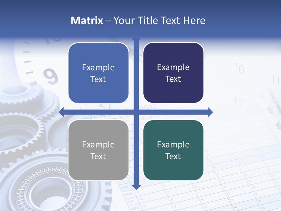 Accurate Clocks Year PowerPoint Template