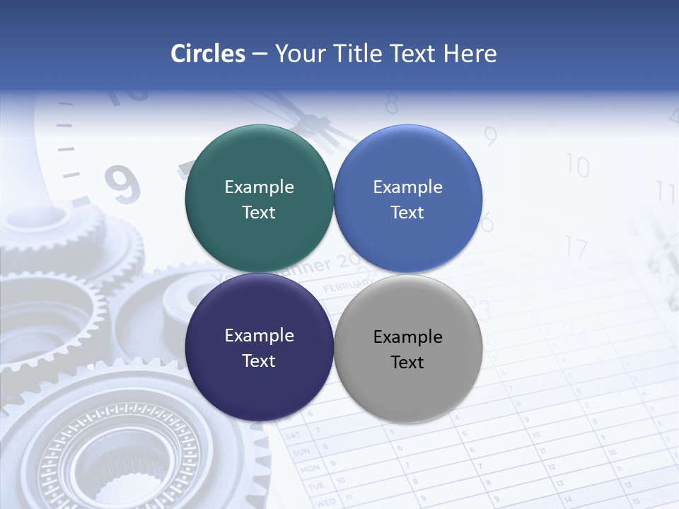 Accurate Clocks Year PowerPoint Template