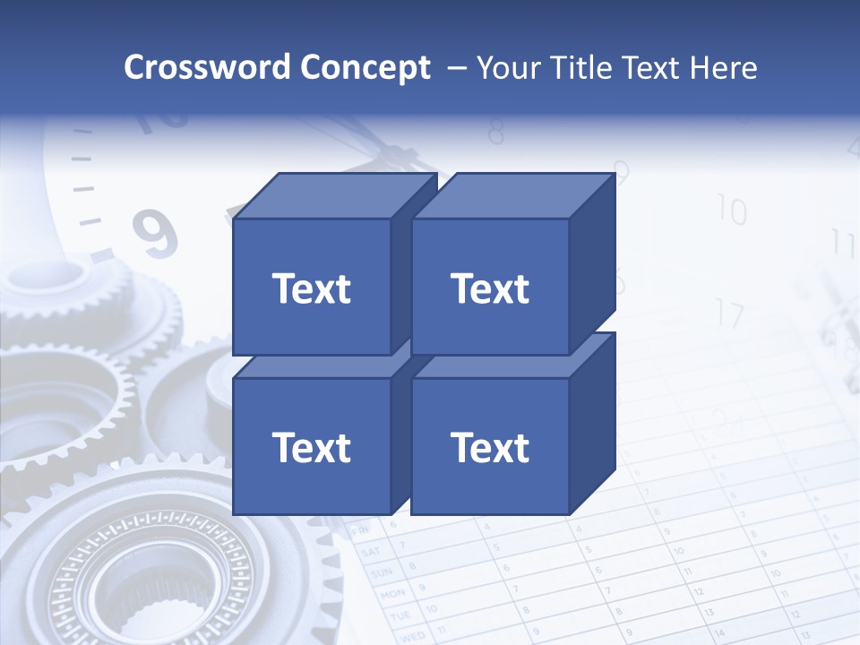 Accurate Clocks Year PowerPoint Template