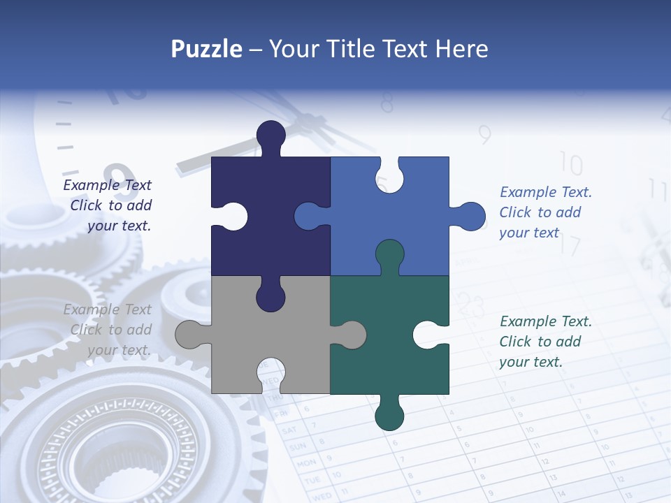 Accurate Clocks Year PowerPoint Template