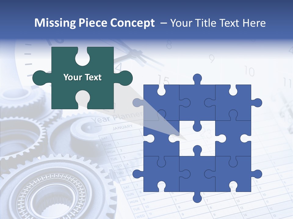 Accurate Clocks Year PowerPoint Template