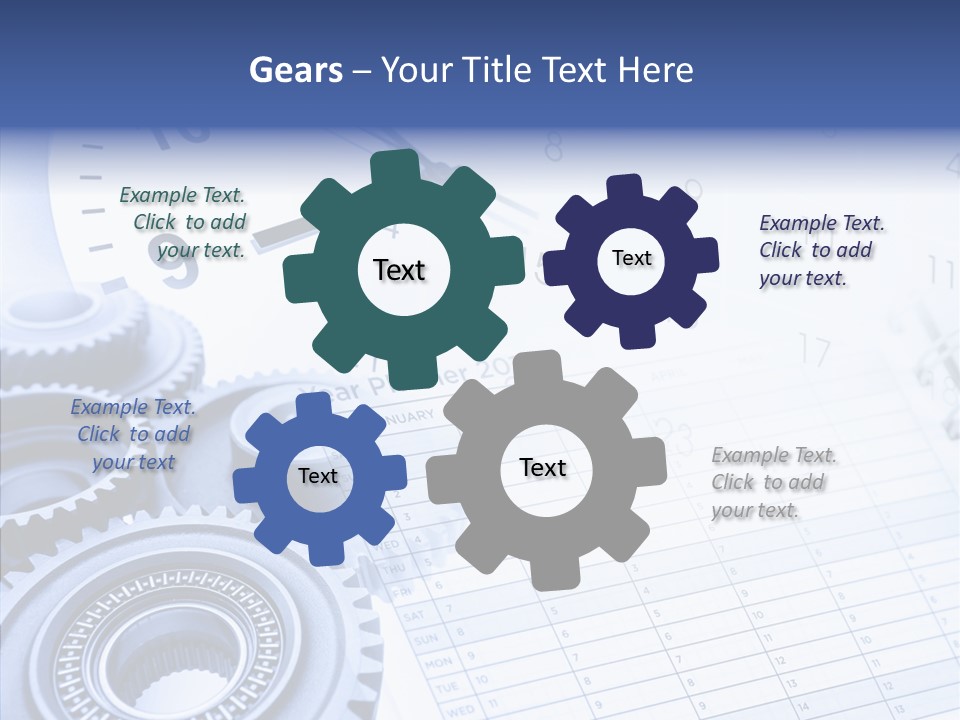 Accurate Clocks Year PowerPoint Template