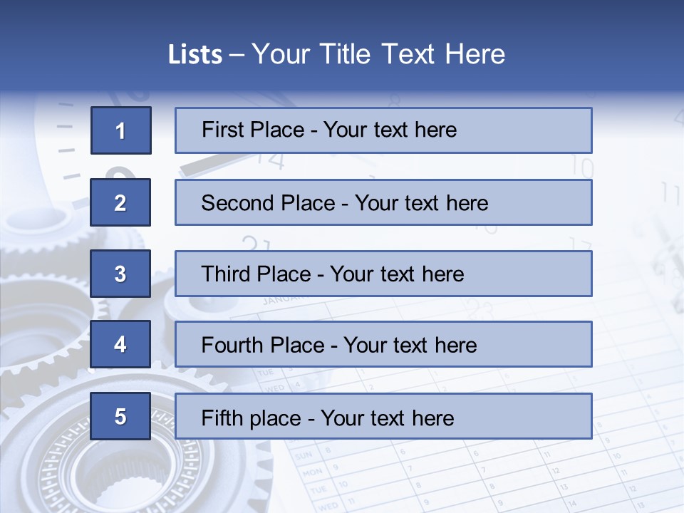 Accurate Clocks Year PowerPoint Template