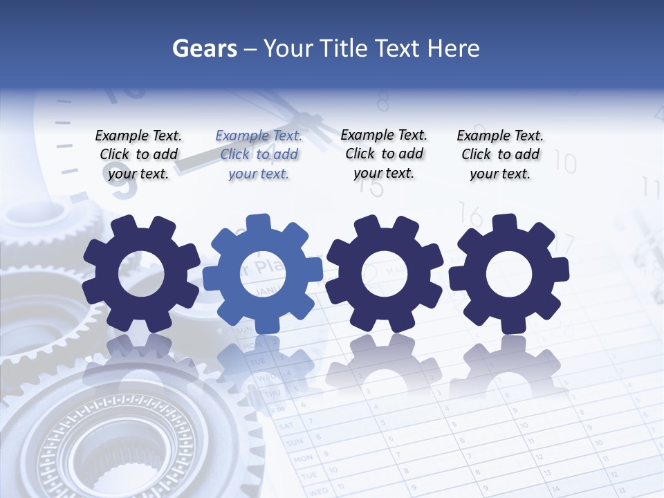 Accurate Clocks Year PowerPoint Template