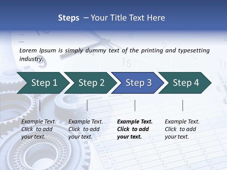 Accurate Clocks Year PowerPoint Template