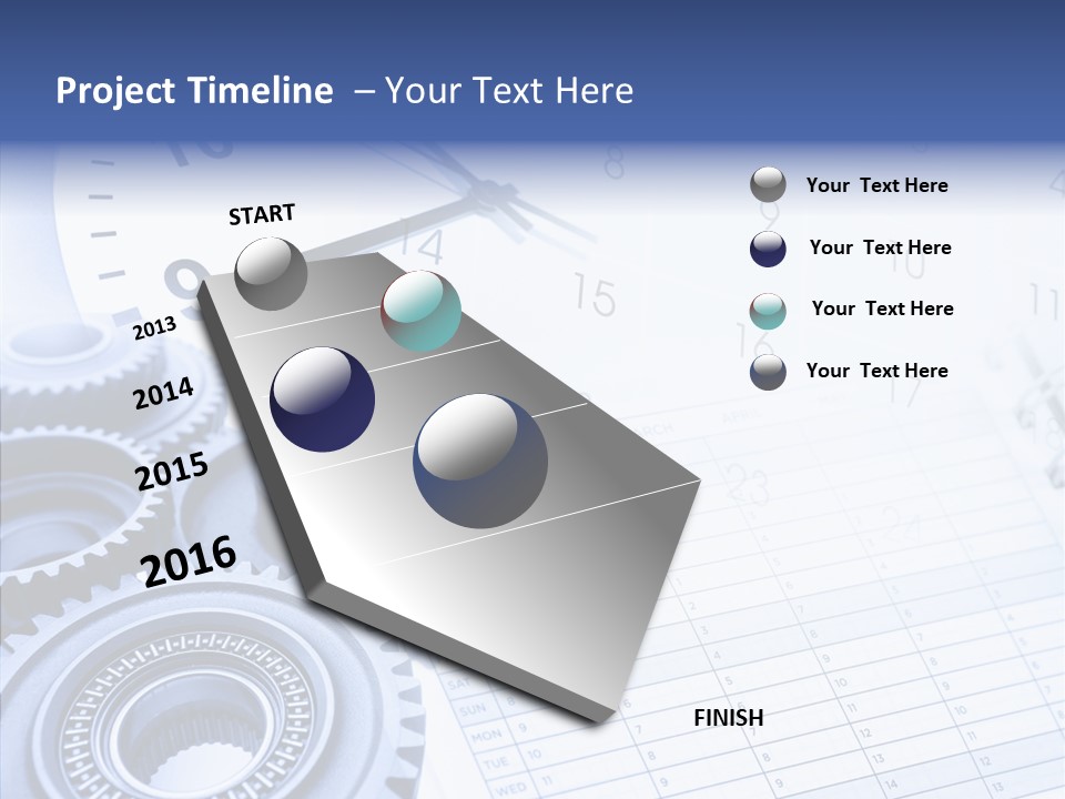 Accurate Clocks Year PowerPoint Template