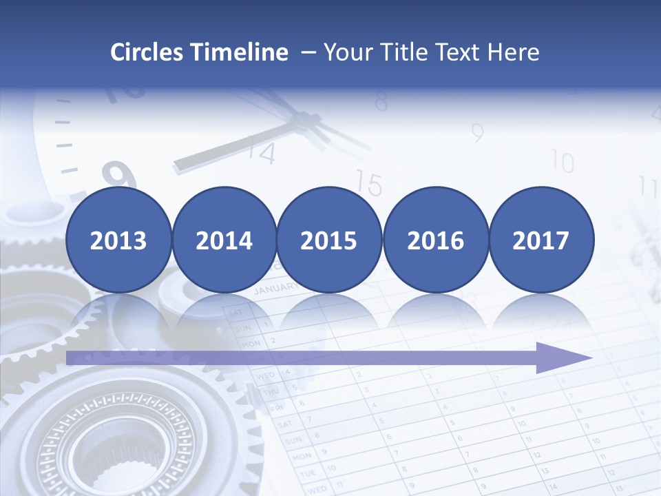 Accurate Clocks Year PowerPoint Template